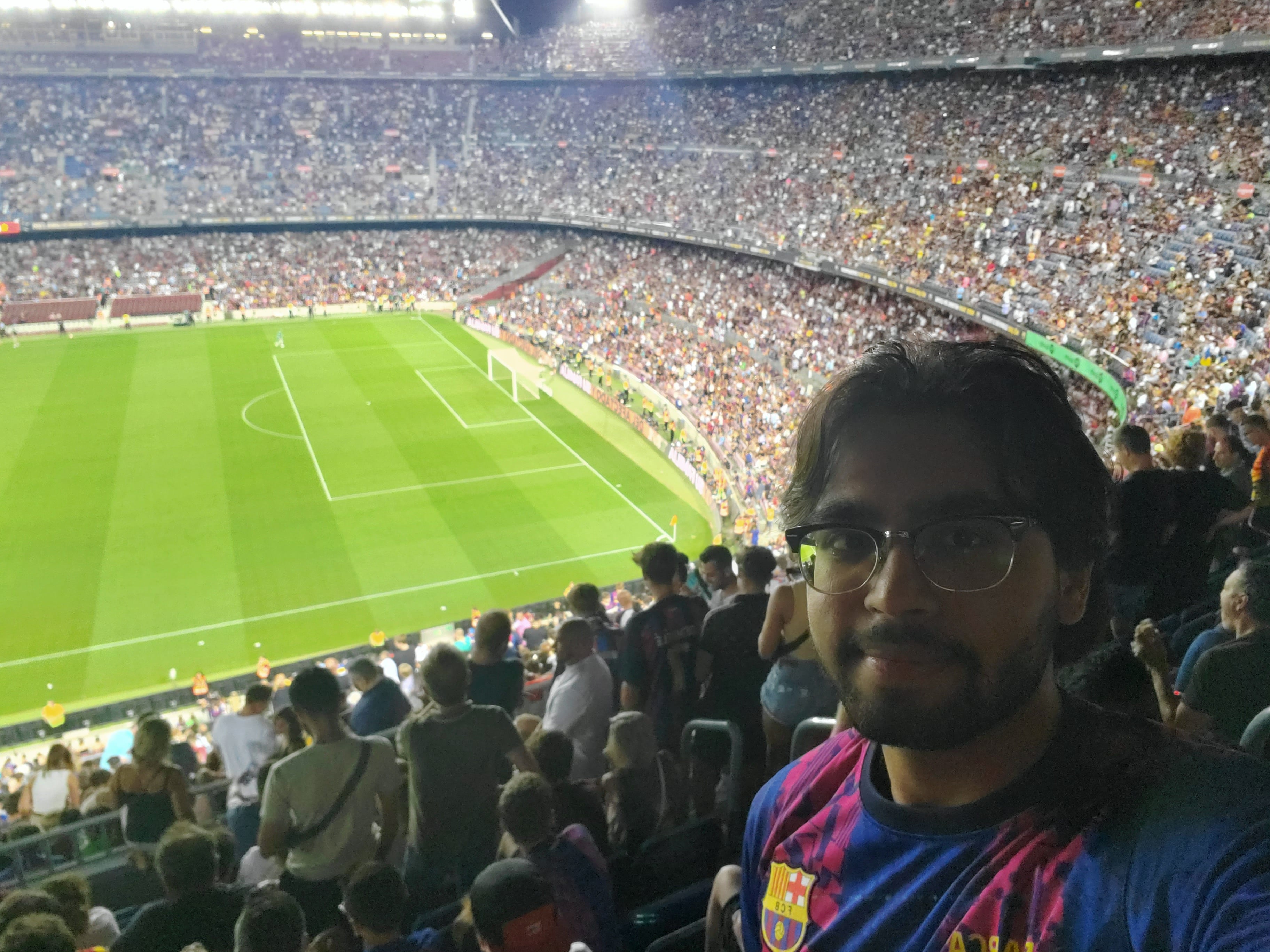 Barcelona vs Man City at Camp Nou in Barcelona, Spain