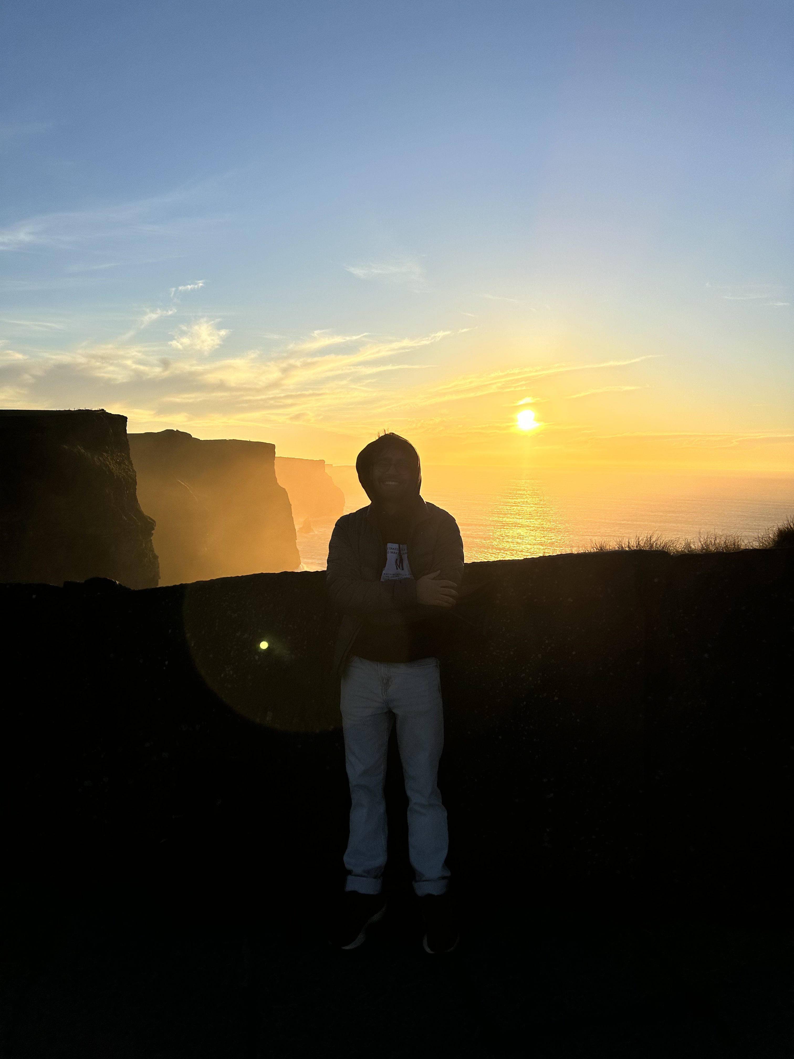 Sunset at the Cliffs of Moher near Galway, Ireland