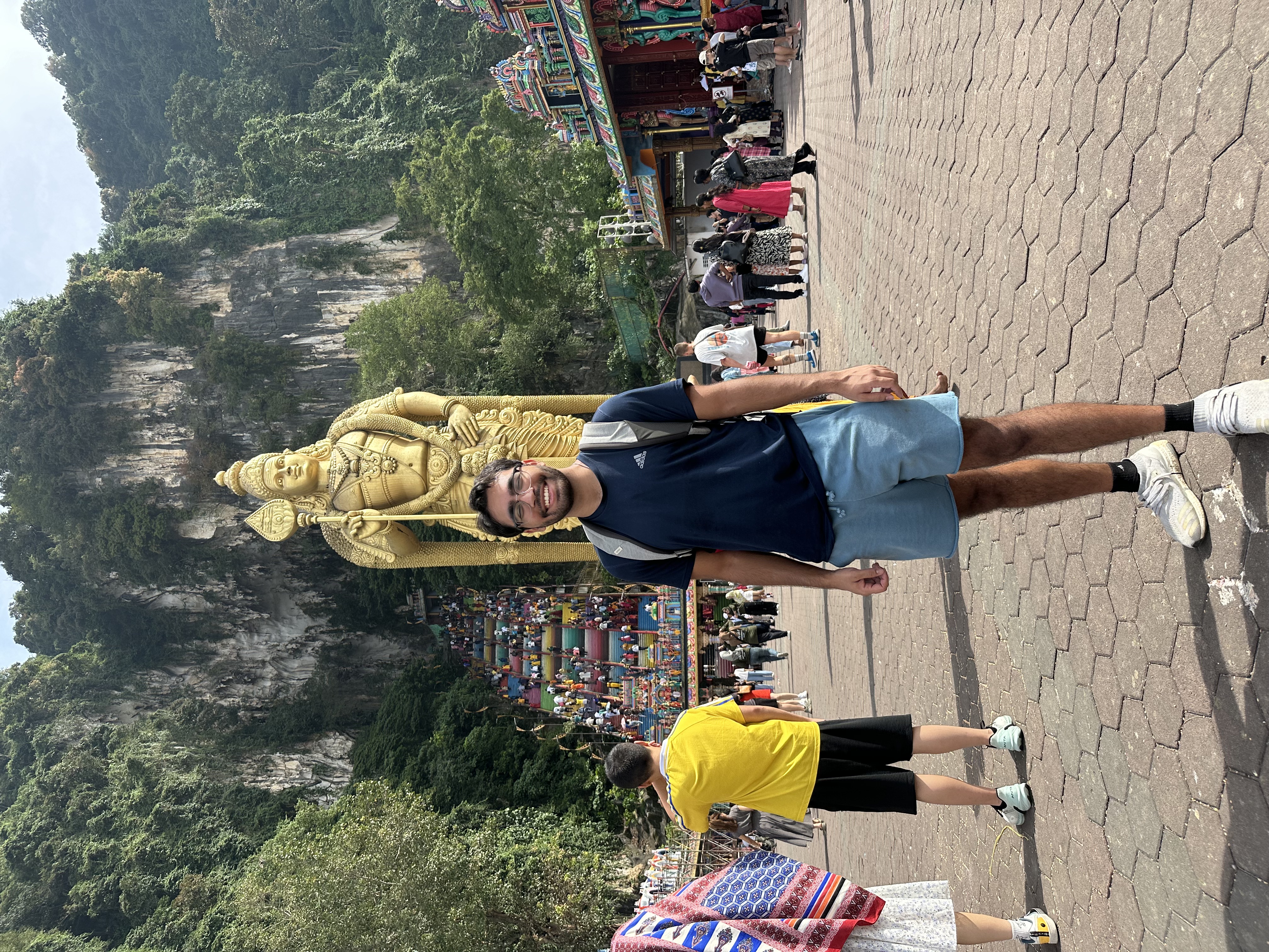 At Batu Caves in Selangor, Malaysia