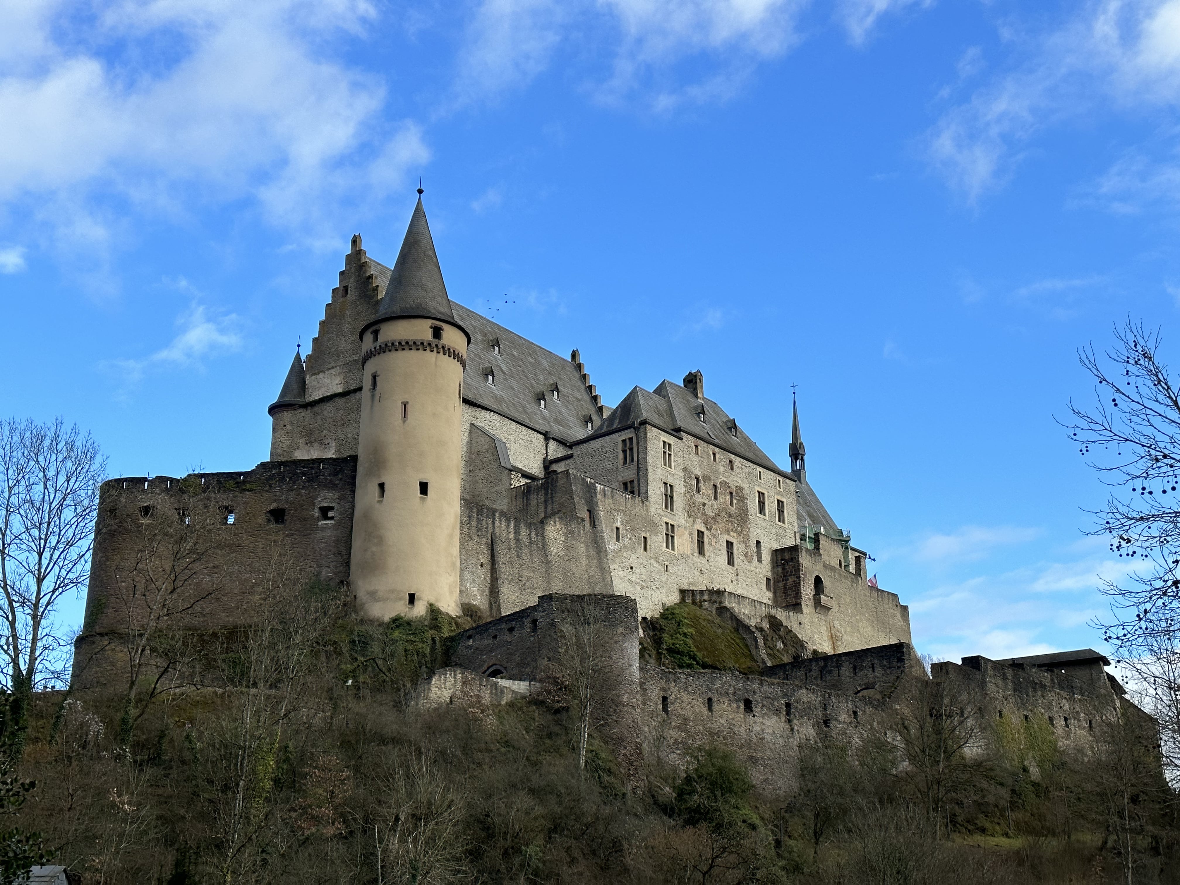 Vianden Castle in Vianden, Luxembourg