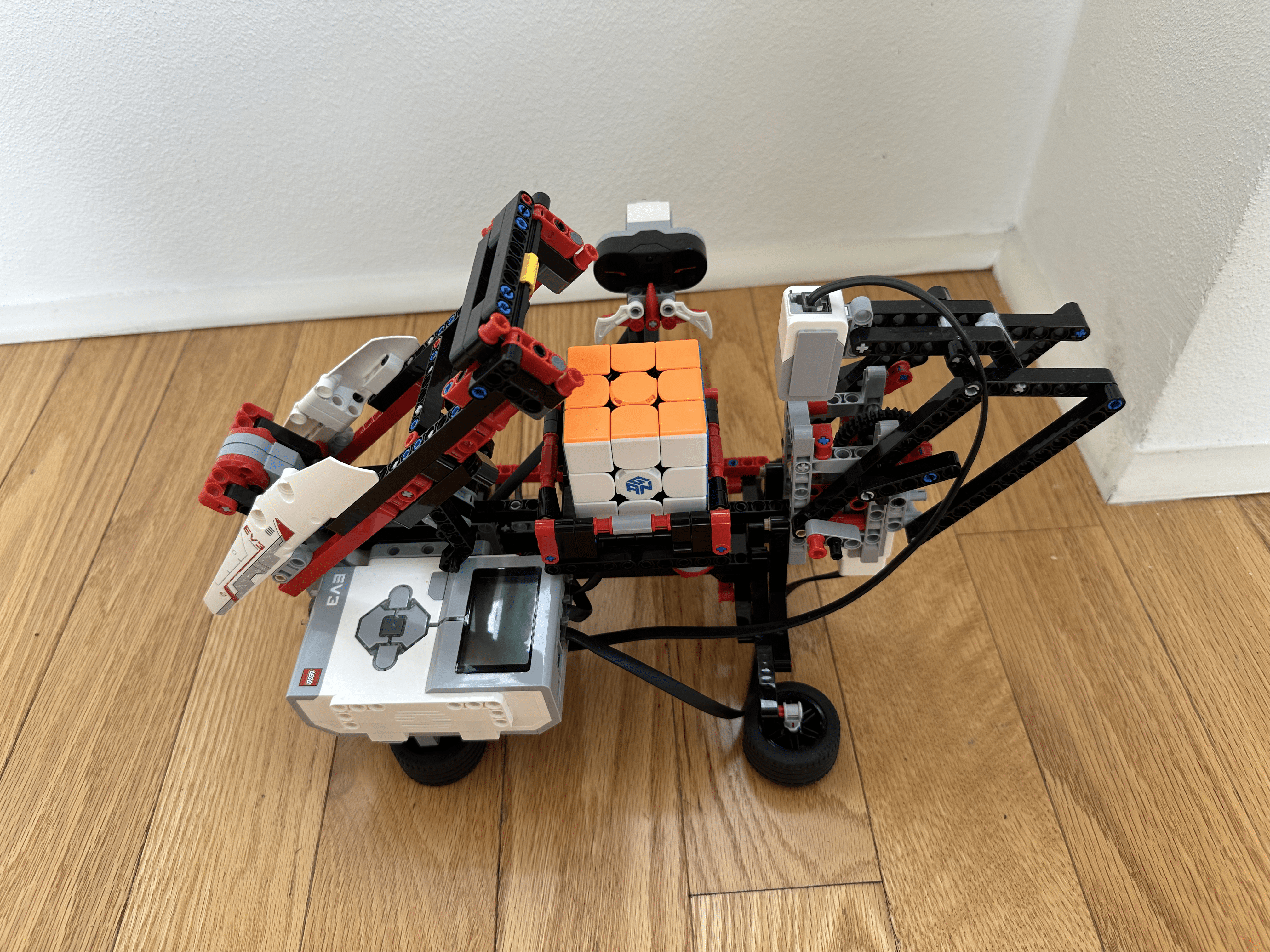 My dad taught me how to solve Rubik's Cubes when I was five. In middle school, I made a Lego robot that could solve them. If you want to see a video of me racing my robot, let me know!