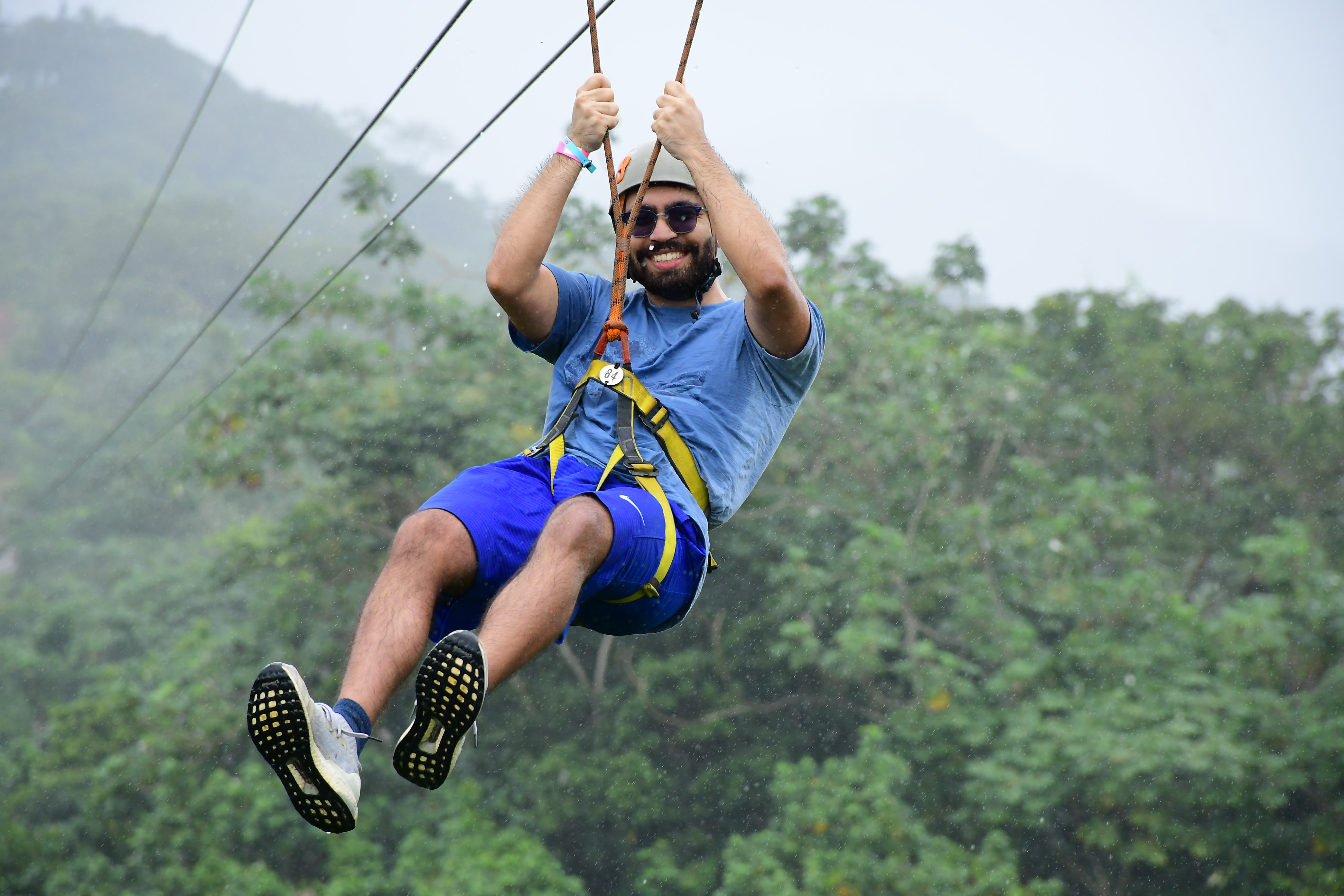 Ziplining at Hacienda Park, Punta Cana, Dominican Republic